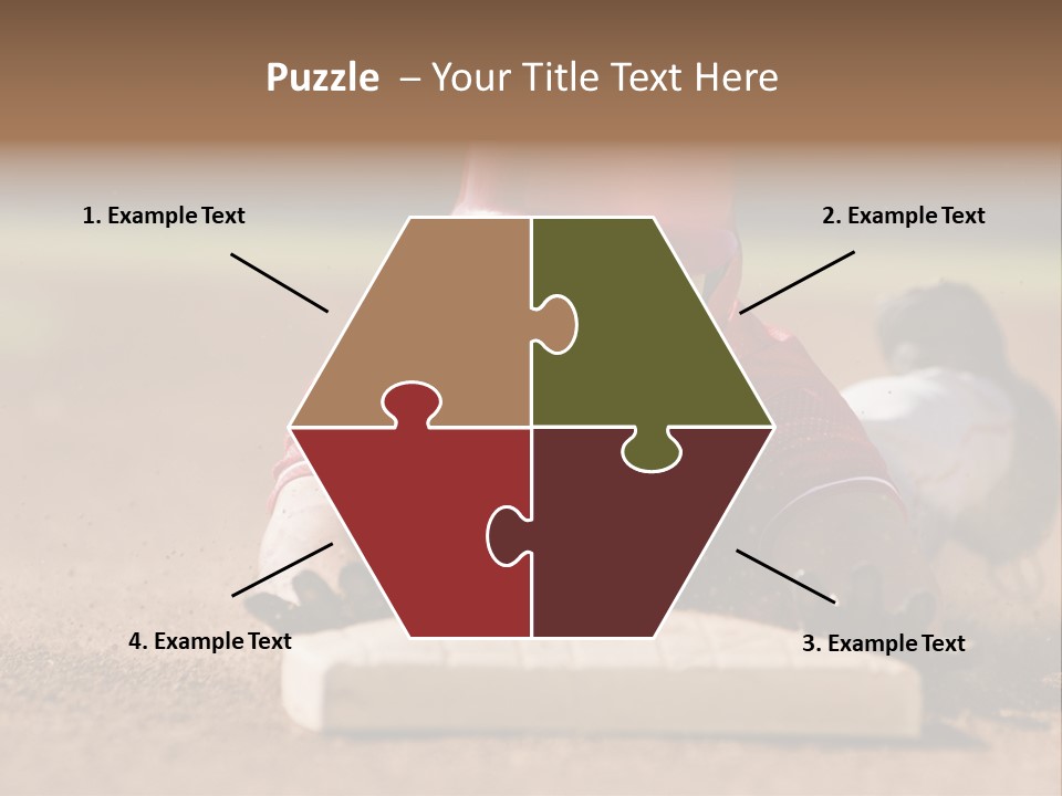 Baseball Player Reaching PowerPoint Template