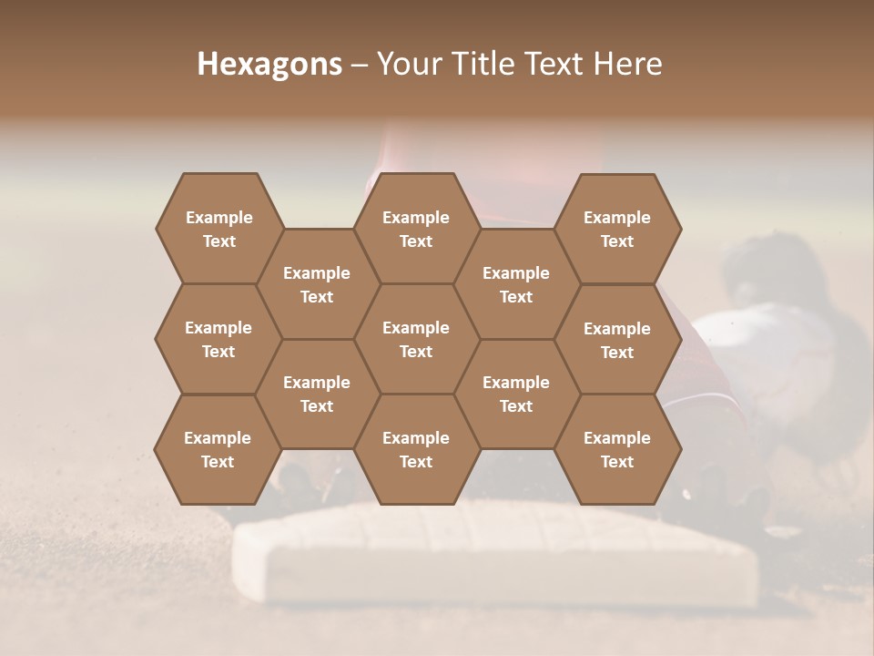 Baseball Player Reaching PowerPoint Template