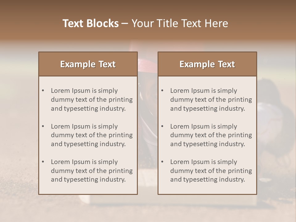 Baseball Player Reaching PowerPoint Template