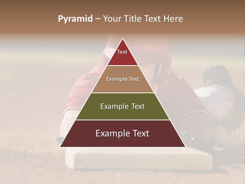 Baseball Player Reaching PowerPoint Template