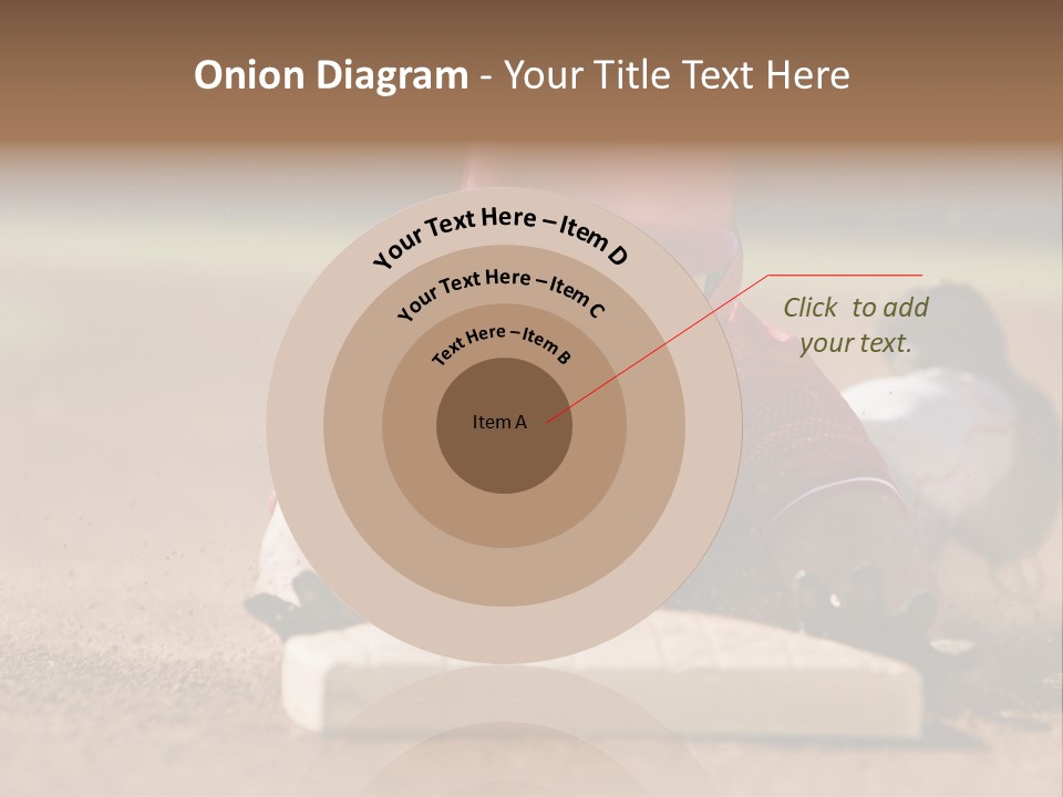 Baseball Player Reaching PowerPoint Template