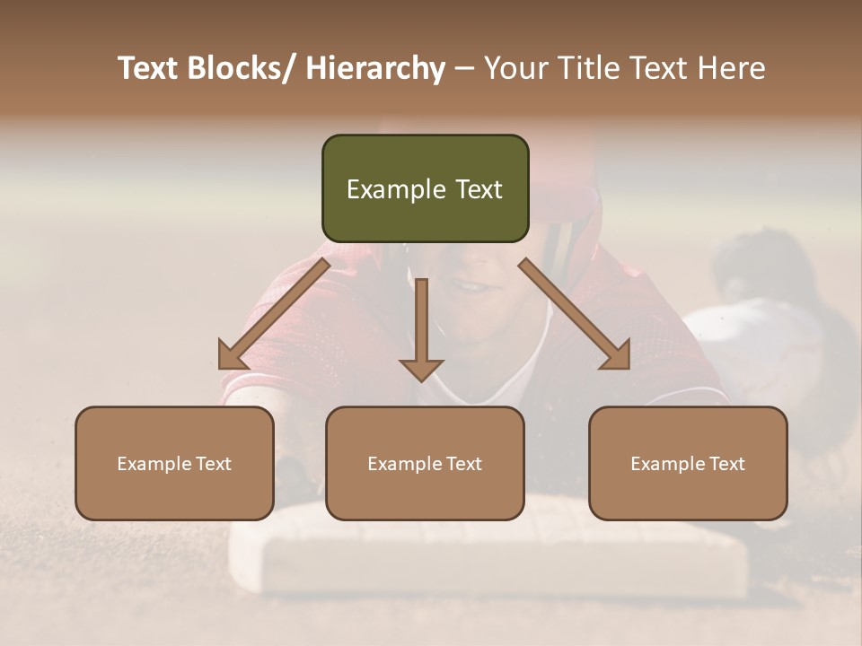 Baseball Player Reaching PowerPoint Template