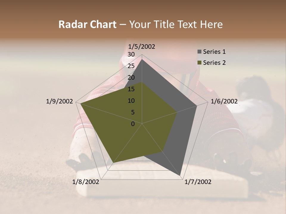 Baseball Player Reaching PowerPoint Template