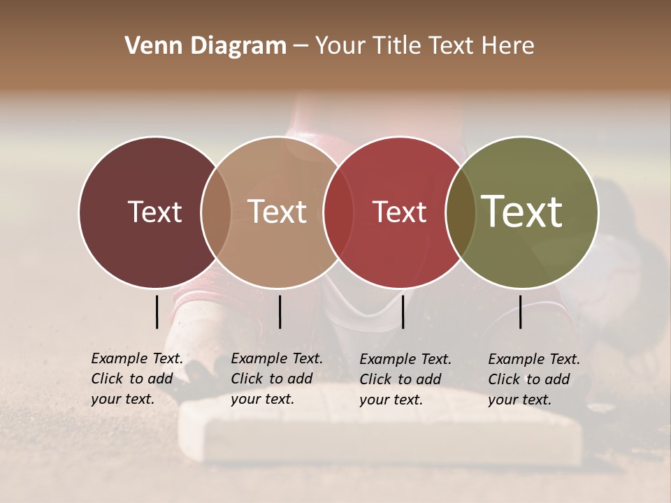 Baseball Player Reaching PowerPoint Template