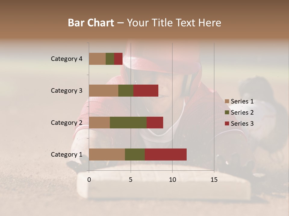 Baseball Player Reaching PowerPoint Template