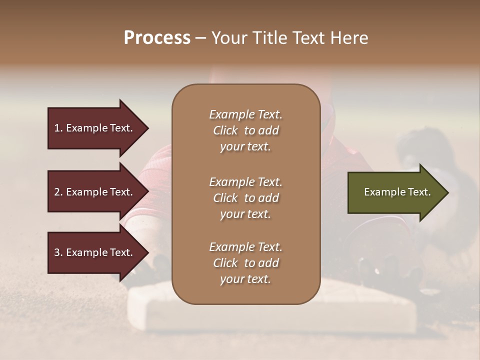 Baseball Player Reaching PowerPoint Template
