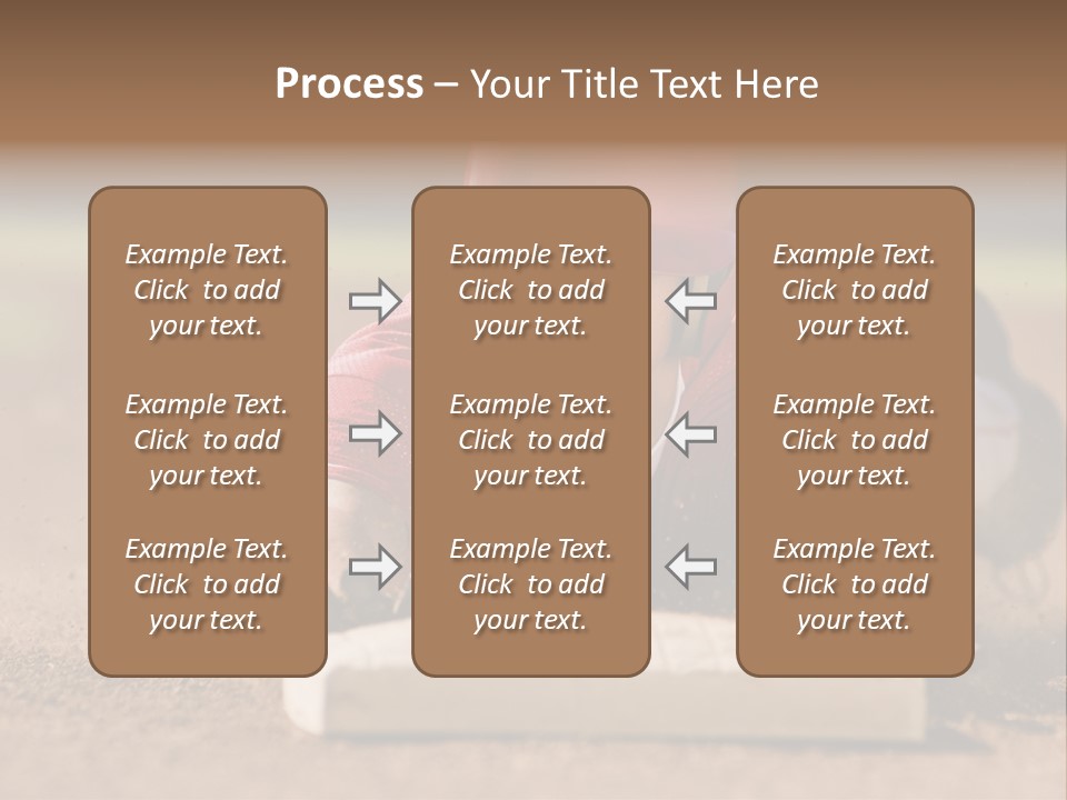 Baseball Player Reaching PowerPoint Template