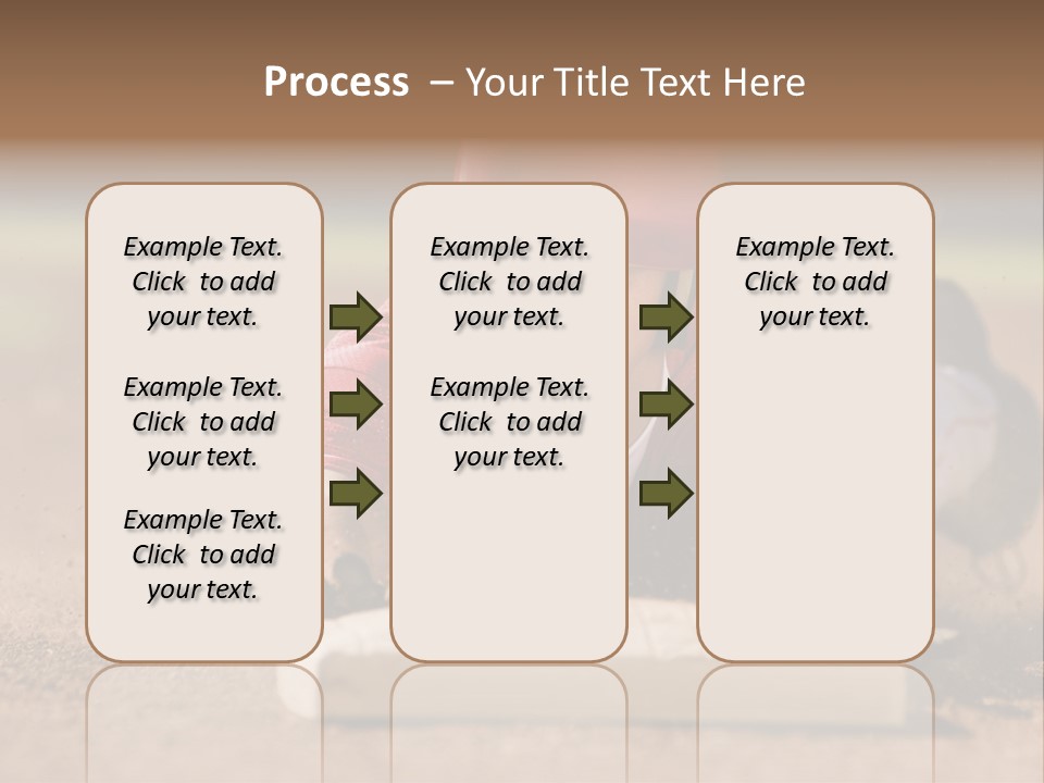 Baseball Player Reaching PowerPoint Template