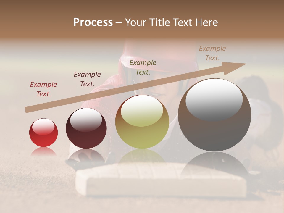 Baseball Player Reaching PowerPoint Template