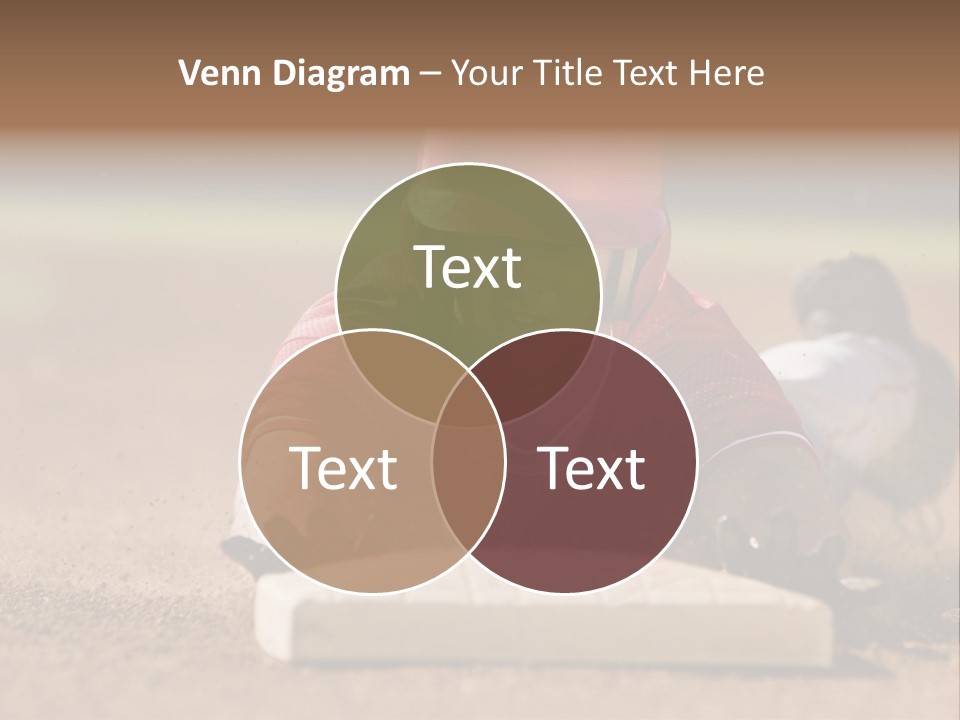Baseball Player Reaching PowerPoint Template