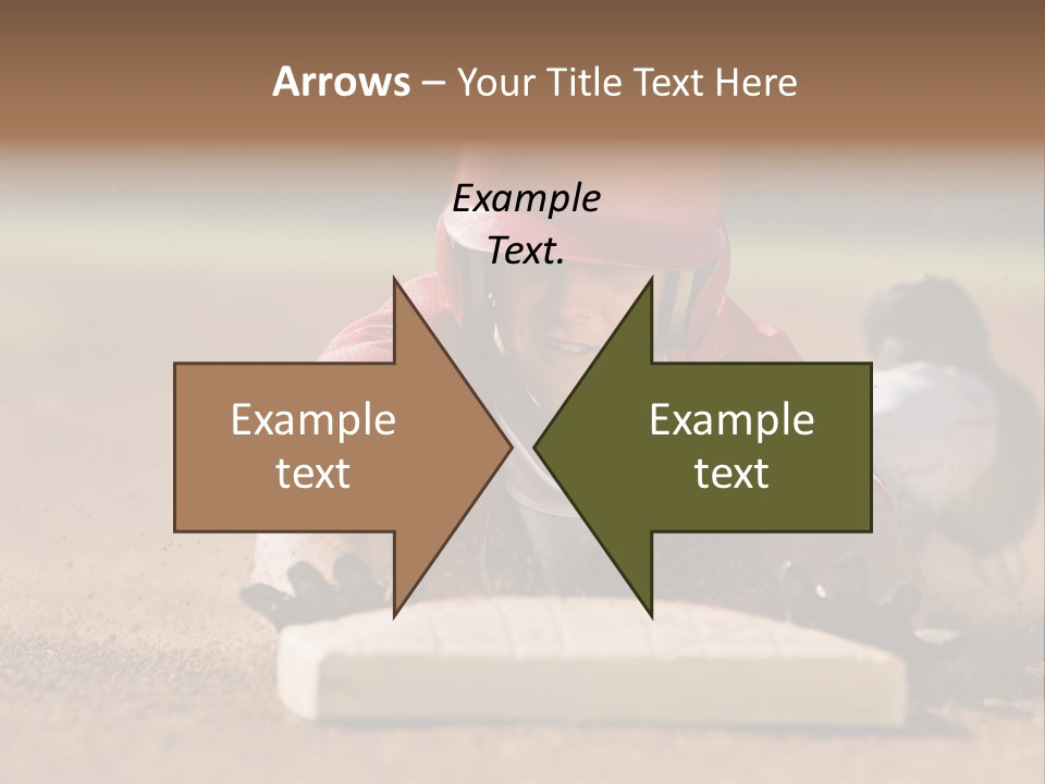 Baseball Player Reaching PowerPoint Template