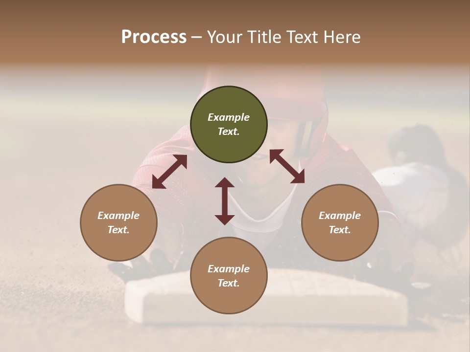 Baseball Player Reaching PowerPoint Template