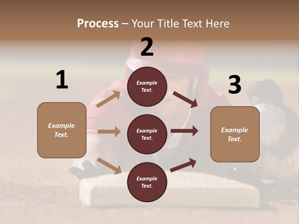 Baseball Player Reaching PowerPoint Template