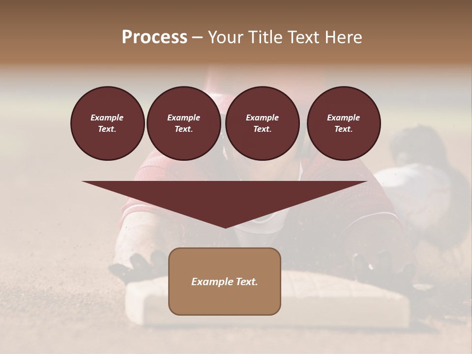 Baseball Player Reaching PowerPoint Template