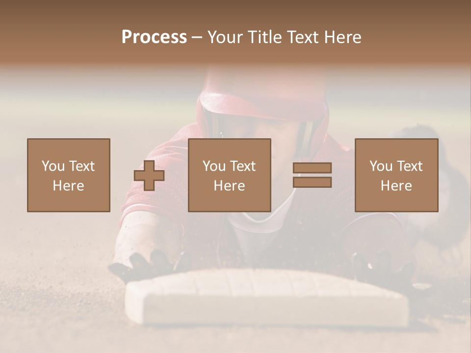 Baseball Player Reaching PowerPoint Template
