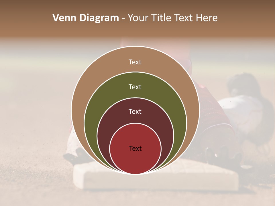 Baseball Player Reaching PowerPoint Template