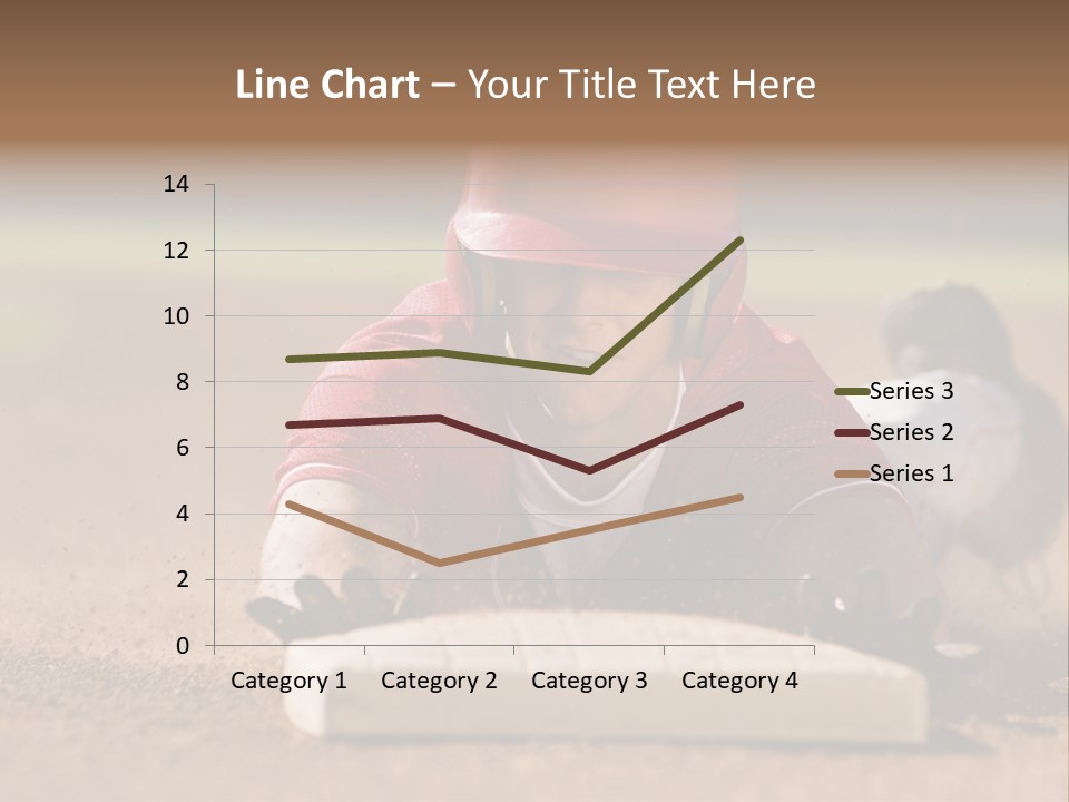 Baseball Player Reaching PowerPoint Template