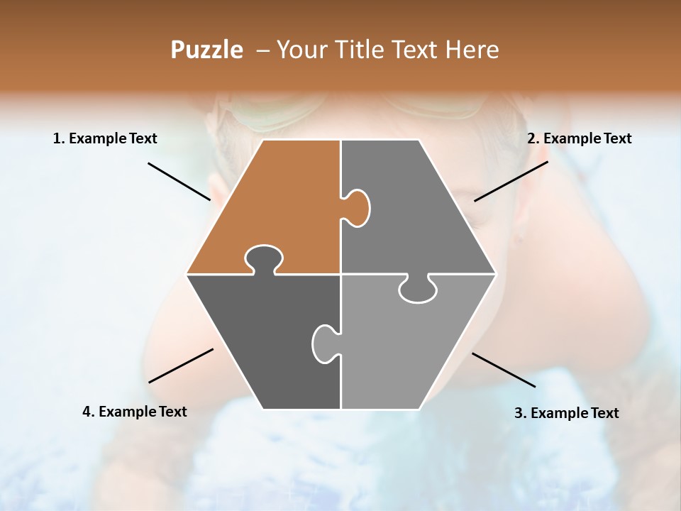 Joyful Sunny Caucasian PowerPoint Template