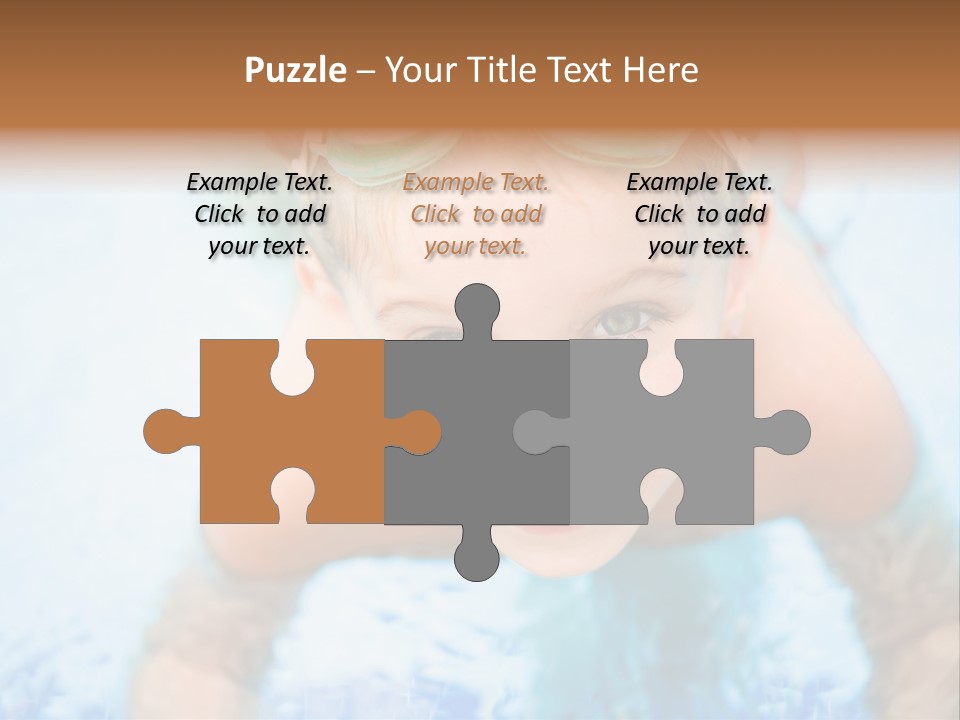 Joyful Sunny Caucasian PowerPoint Template