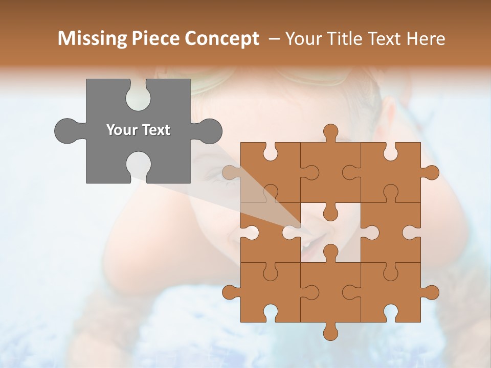 Joyful Sunny Caucasian PowerPoint Template