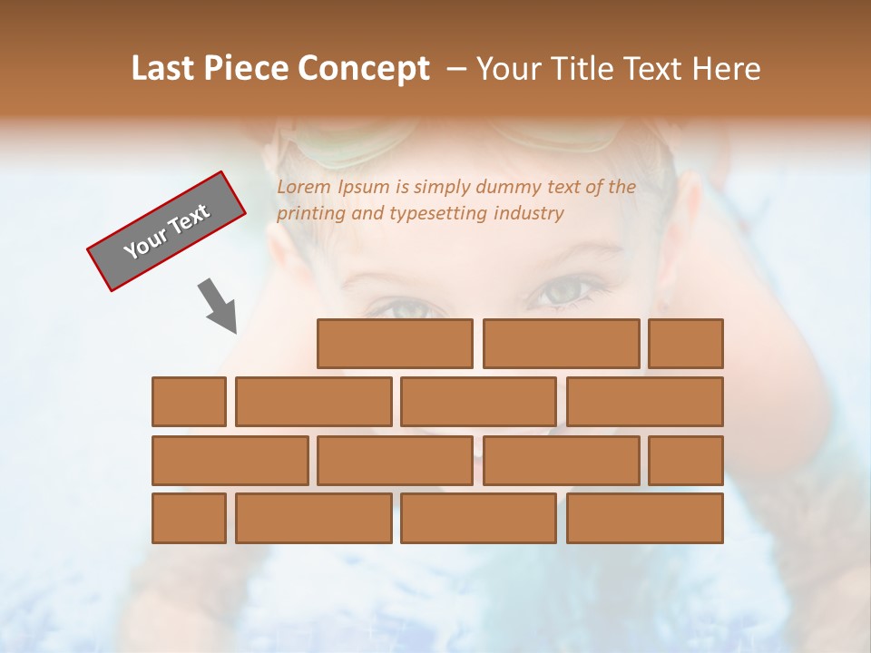 Joyful Sunny Caucasian PowerPoint Template