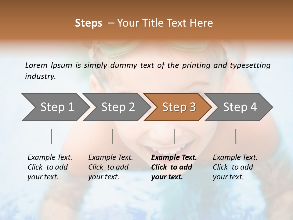 Joyful Sunny Caucasian PowerPoint Template