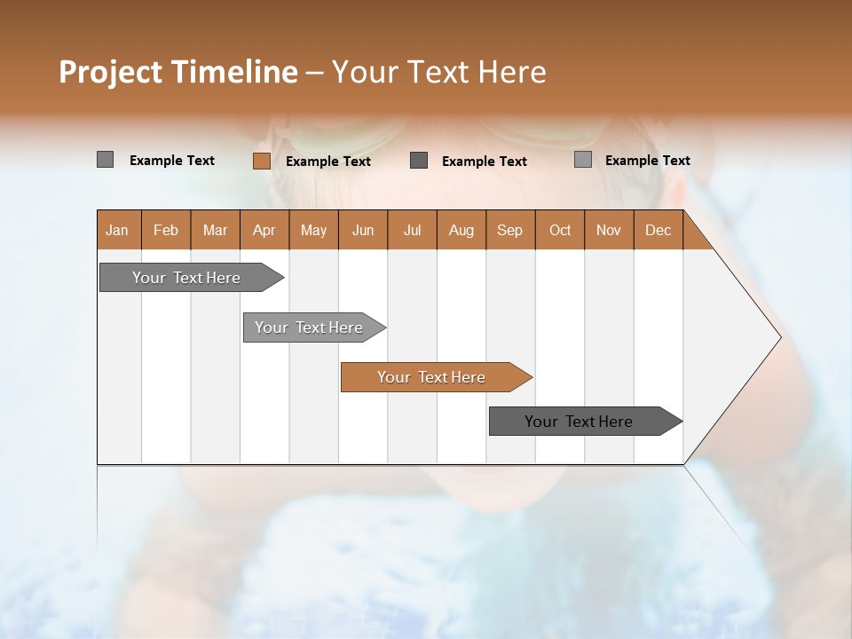 Joyful Sunny Caucasian PowerPoint Template