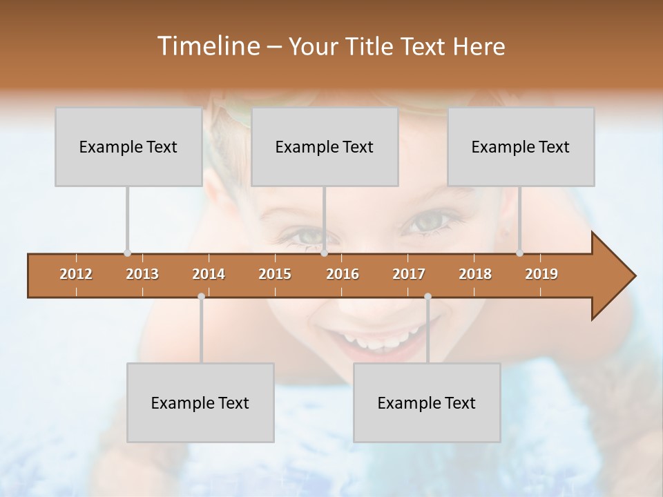 Joyful Sunny Caucasian PowerPoint Template