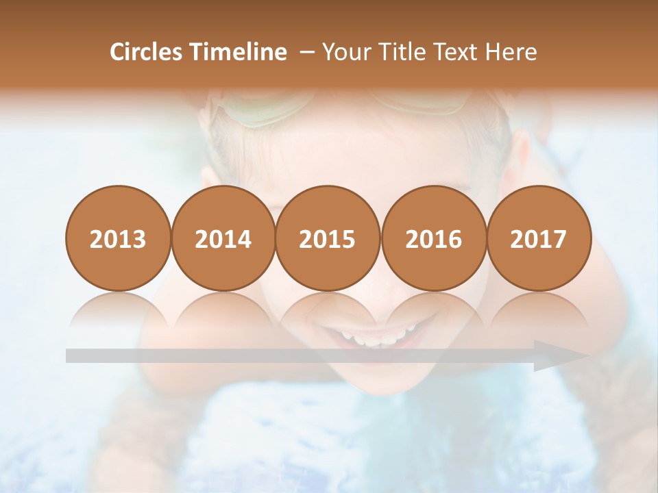 Joyful Sunny Caucasian PowerPoint Template