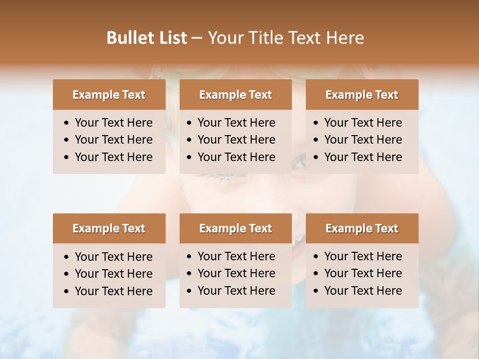 Joyful Sunny Caucasian PowerPoint Template