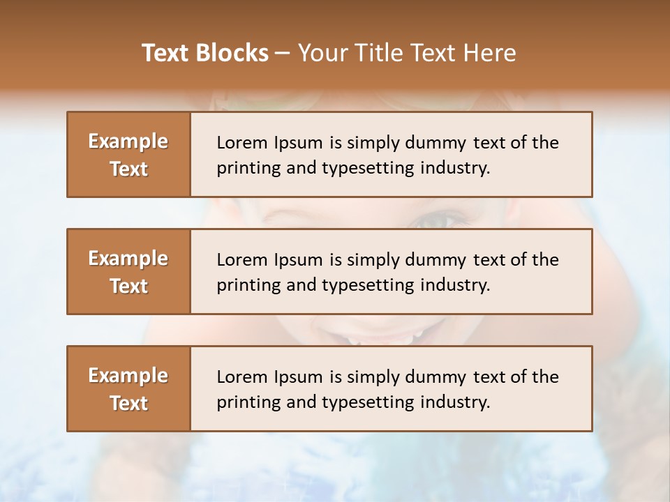 Joyful Sunny Caucasian PowerPoint Template