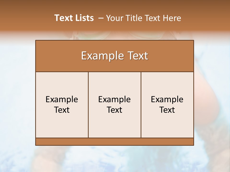 Joyful Sunny Caucasian PowerPoint Template