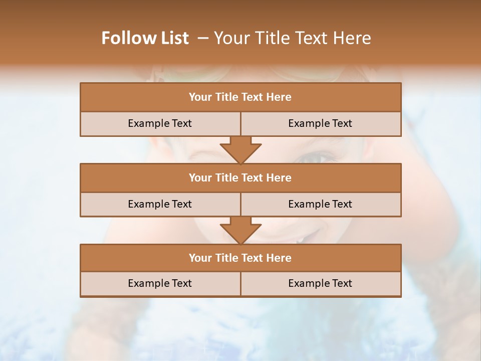Joyful Sunny Caucasian PowerPoint Template