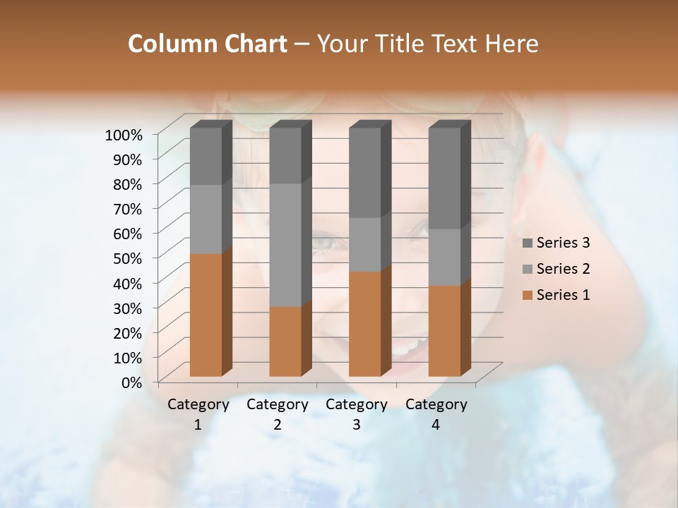 Joyful Sunny Caucasian PowerPoint Template