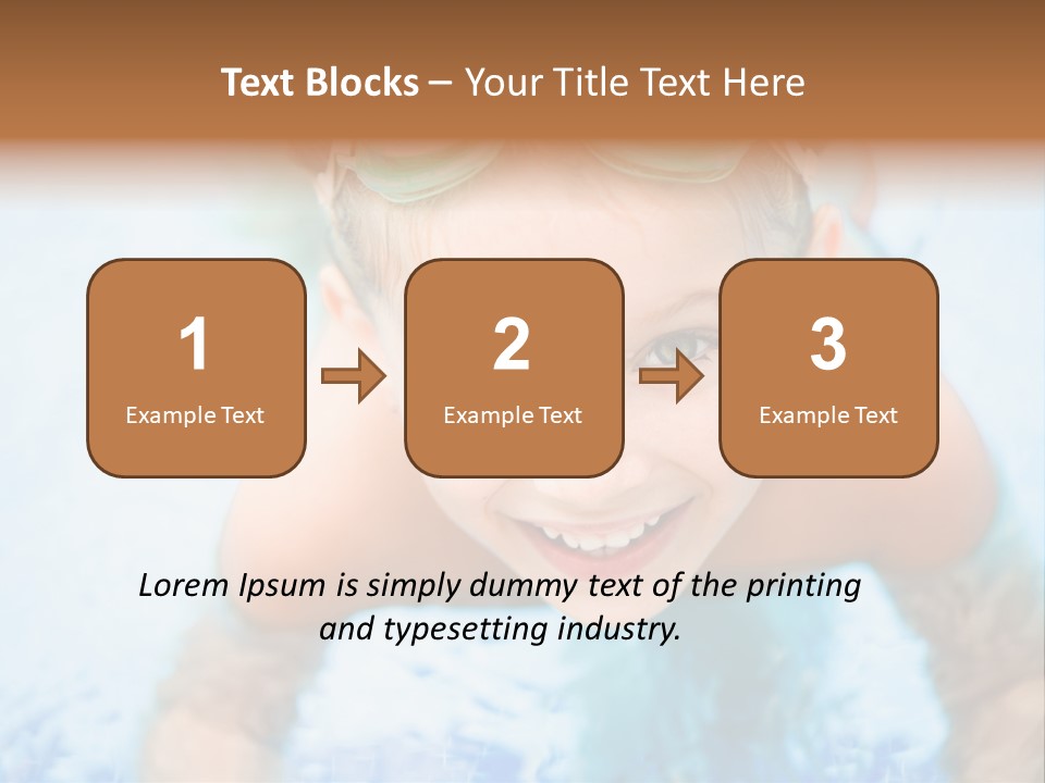 Joyful Sunny Caucasian PowerPoint Template