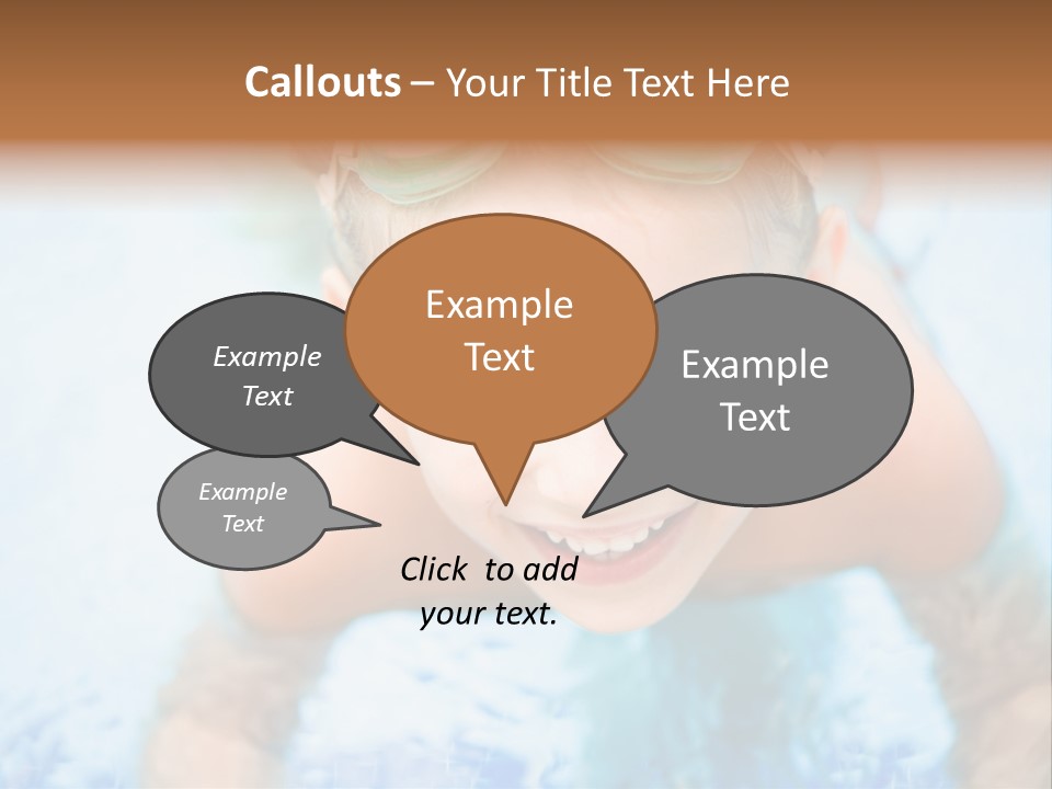 Joyful Sunny Caucasian PowerPoint Template