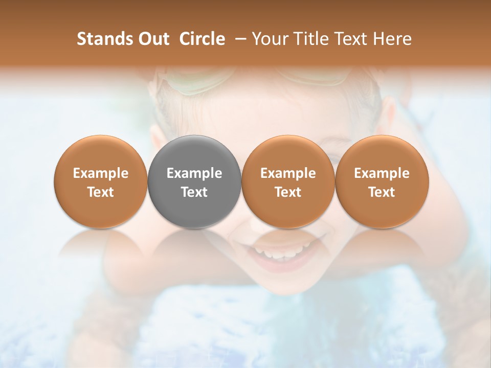 Joyful Sunny Caucasian PowerPoint Template