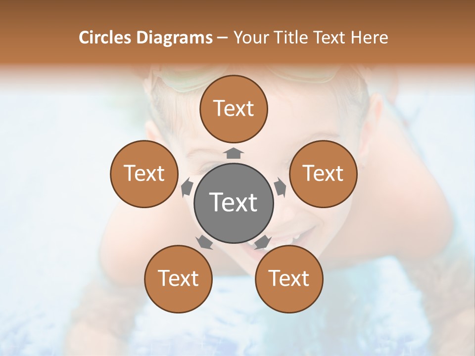 Joyful Sunny Caucasian PowerPoint Template