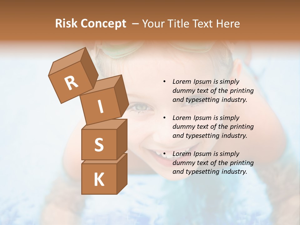 Joyful Sunny Caucasian PowerPoint Template