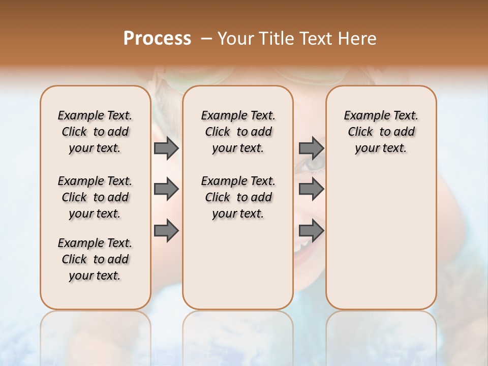 Joyful Sunny Caucasian PowerPoint Template
