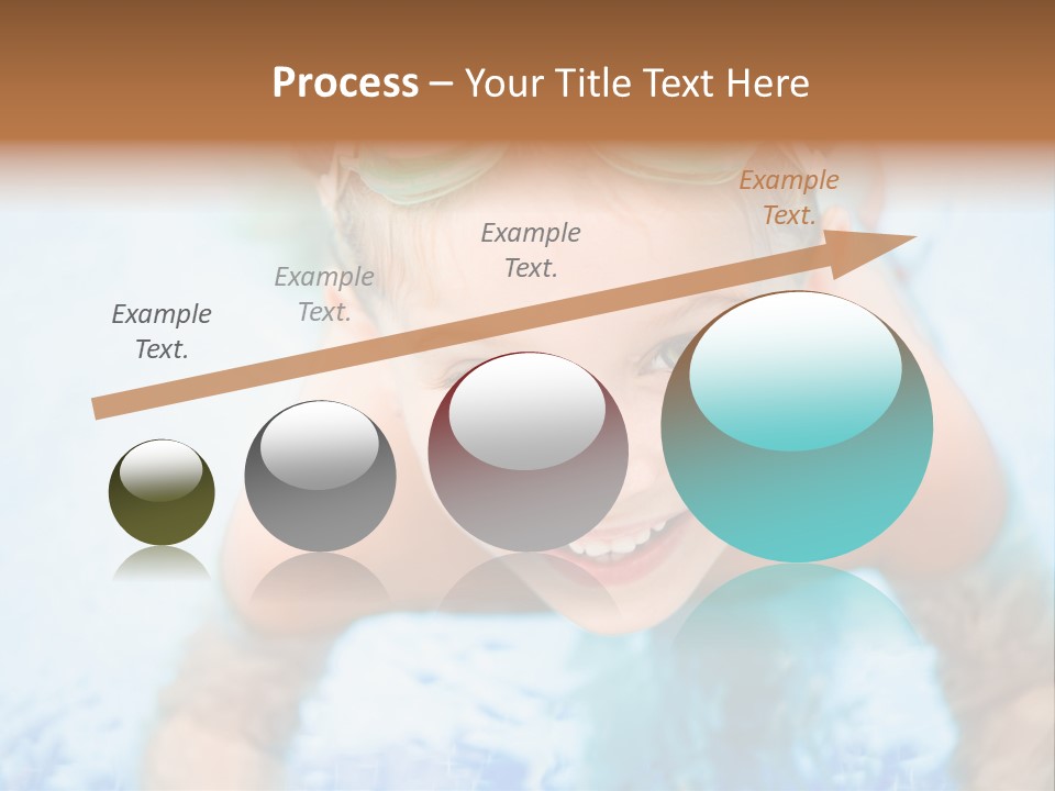 Joyful Sunny Caucasian PowerPoint Template