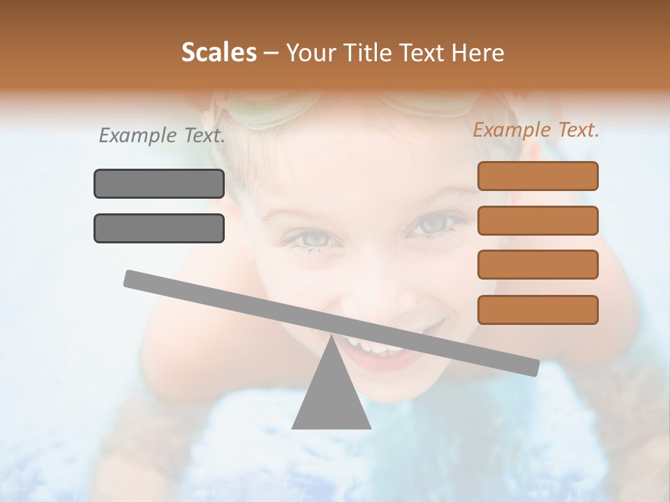 Joyful Sunny Caucasian PowerPoint Template