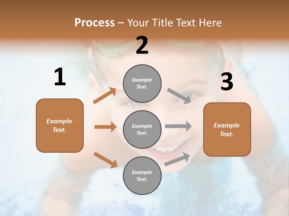 Joyful Sunny Caucasian PowerPoint Template