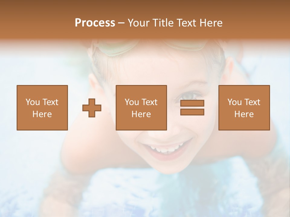 Joyful Sunny Caucasian PowerPoint Template