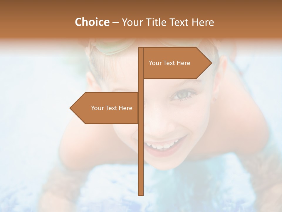 Joyful Sunny Caucasian PowerPoint Template