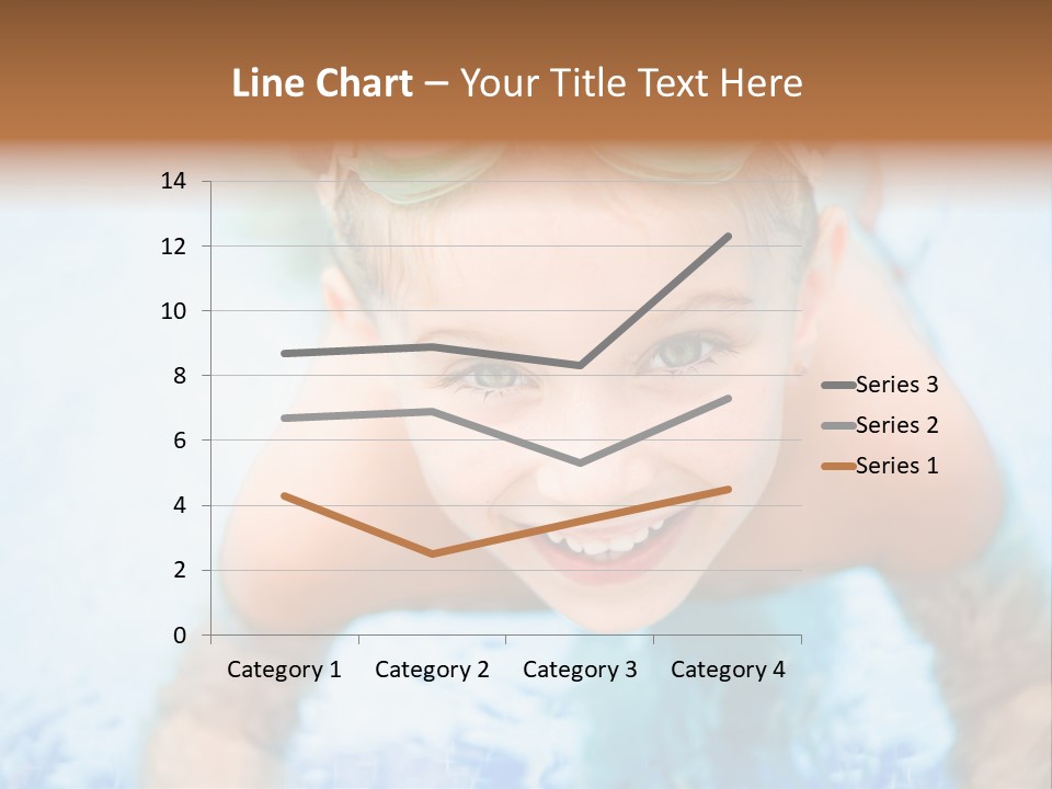 Joyful Sunny Caucasian PowerPoint Template