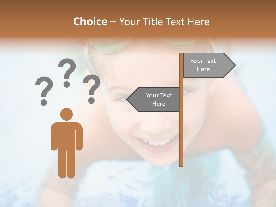 Joyful Sunny Caucasian PowerPoint Template