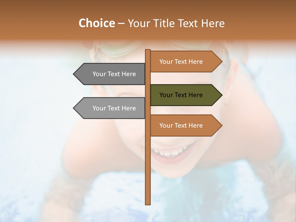 Joyful Sunny Caucasian PowerPoint Template