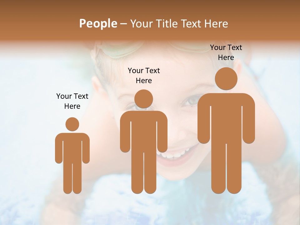 Joyful Sunny Caucasian PowerPoint Template