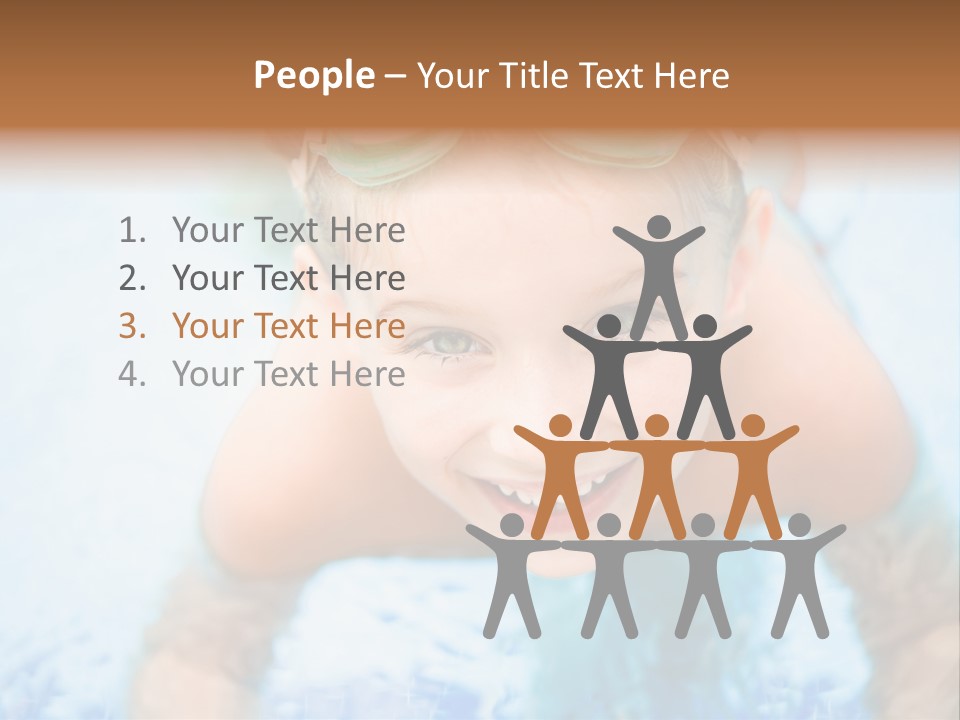 Joyful Sunny Caucasian PowerPoint Template